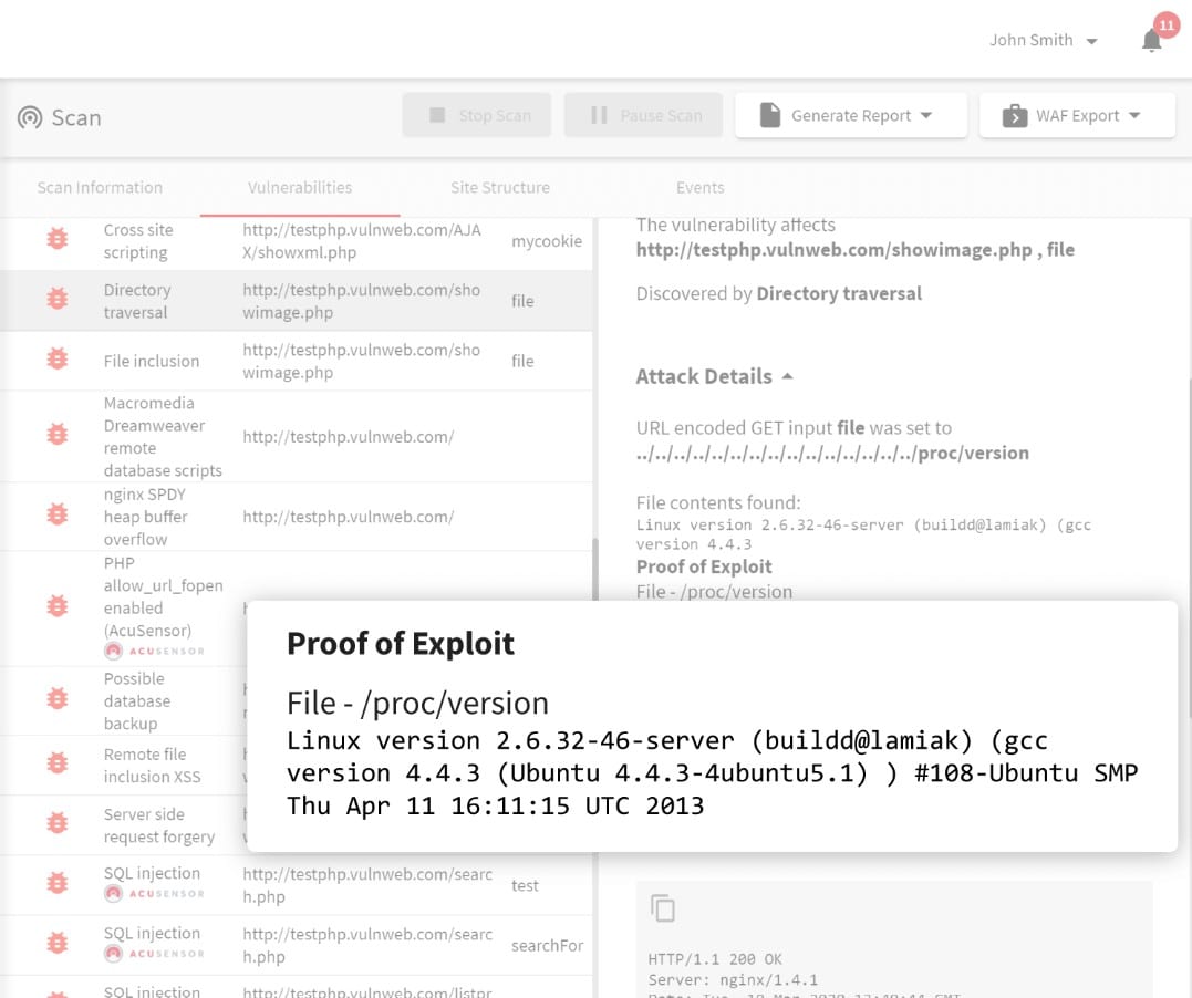 Acunetix vulnerability scanner ethical hacking tools