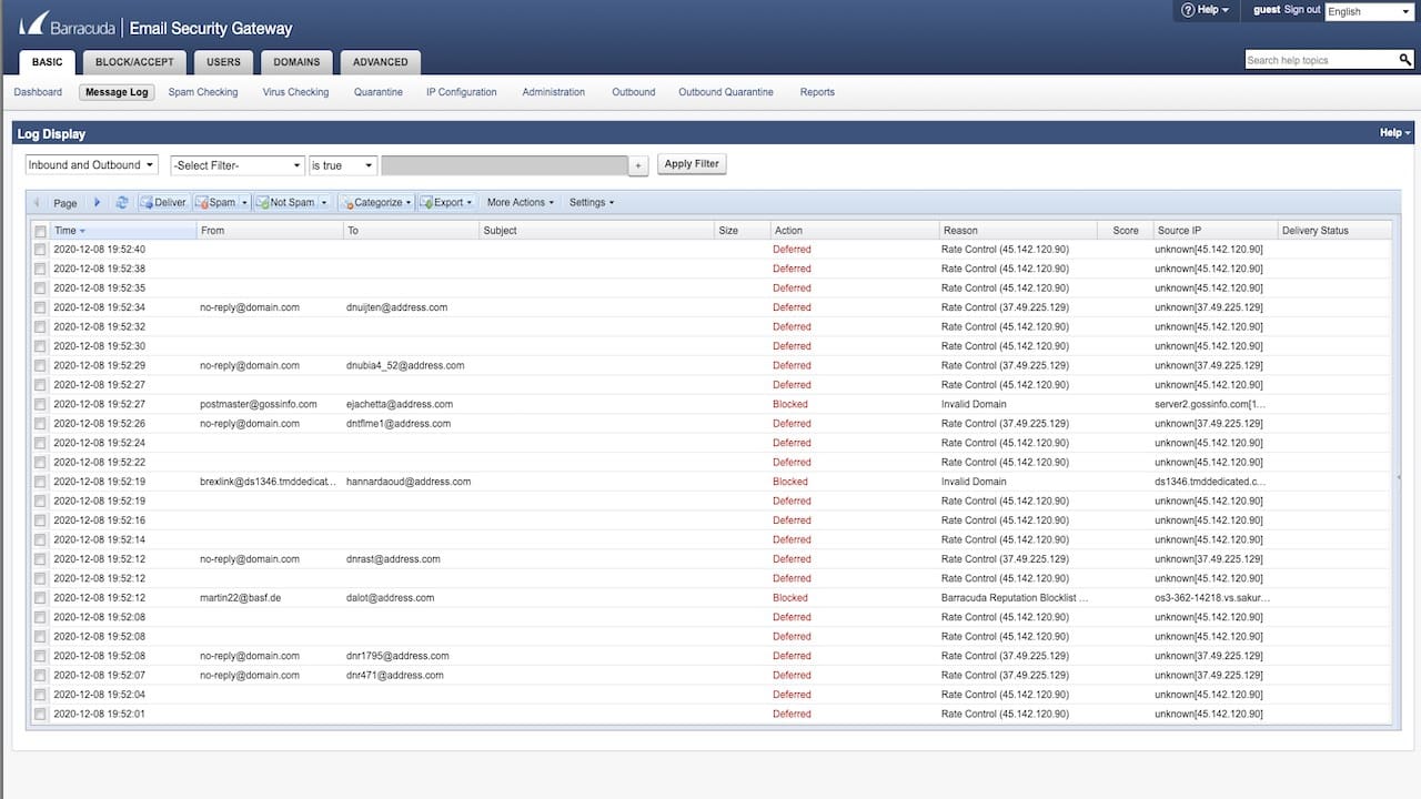 Barracuda Email Security Gateway