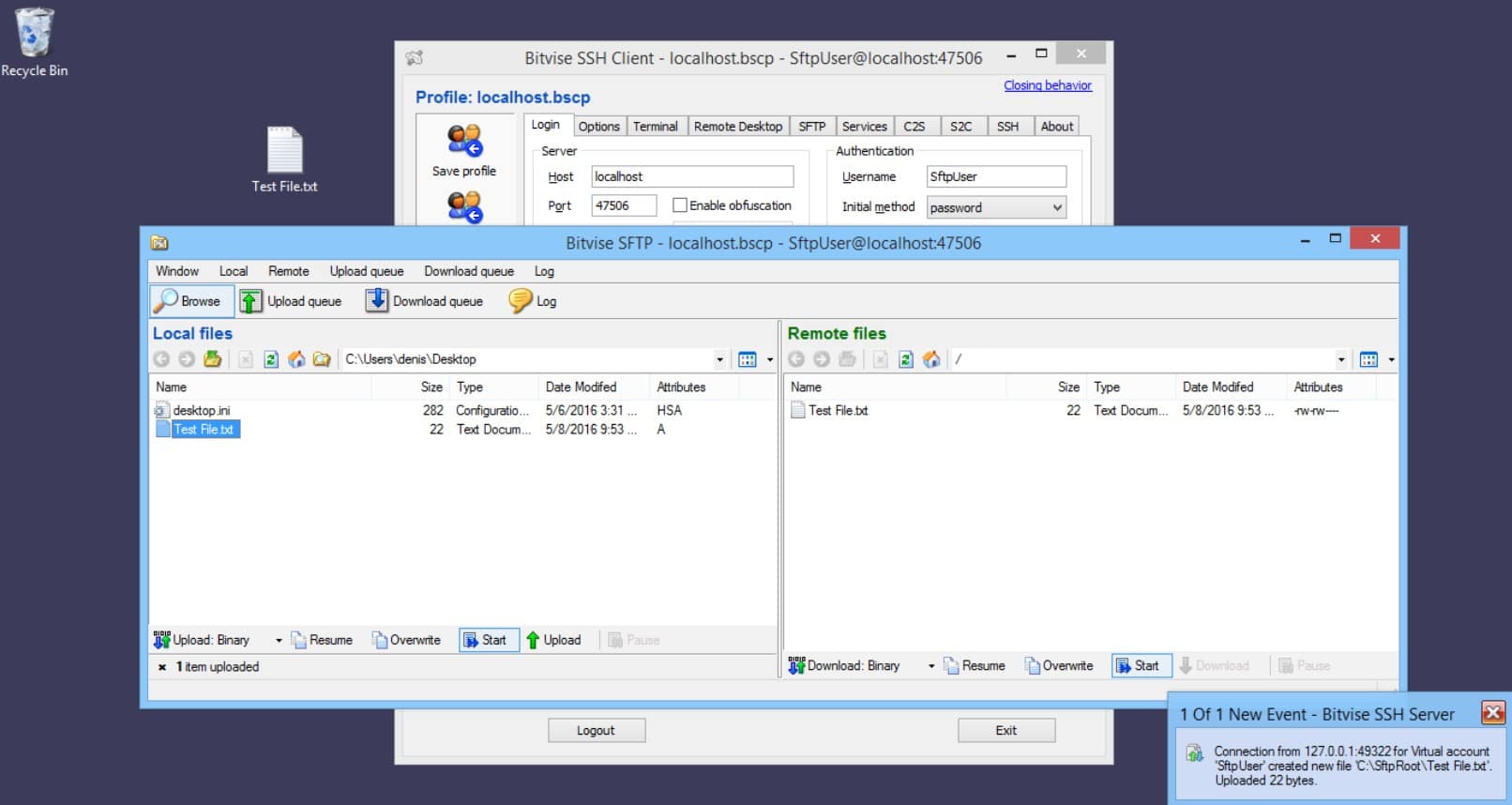 Bitvise SSH Client