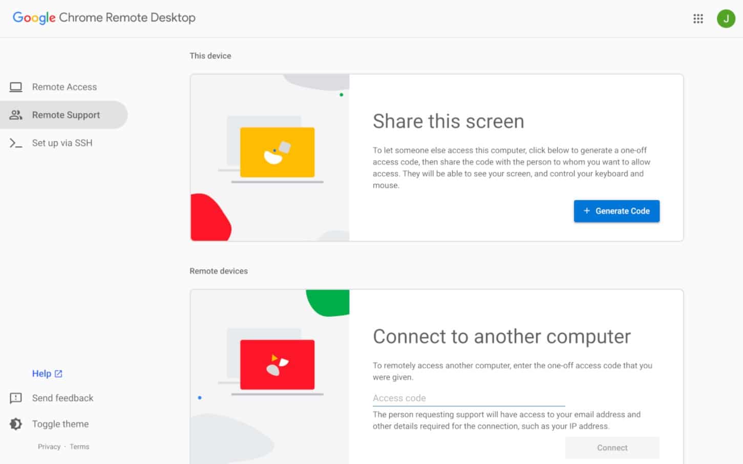 Chrome Remote Desktop