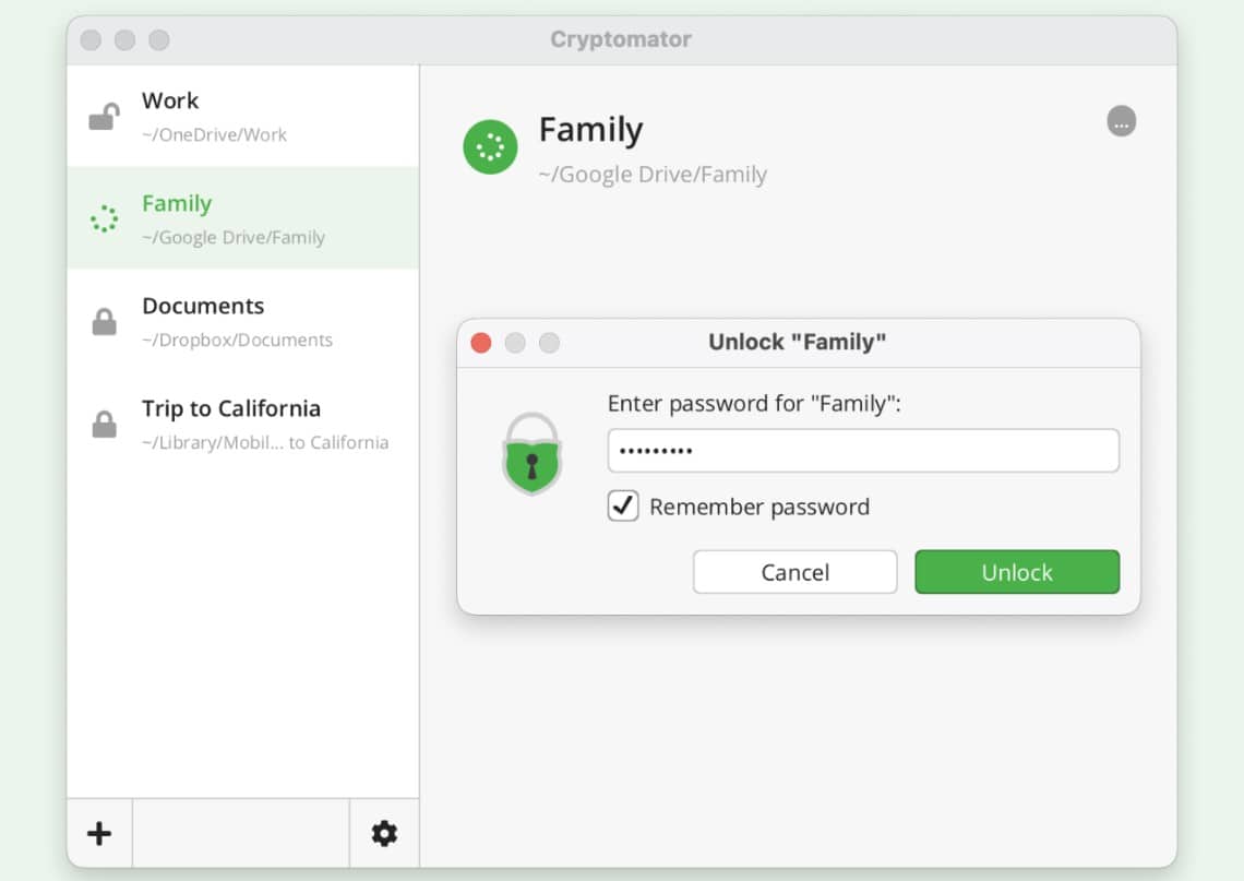 Cryptomator encryption