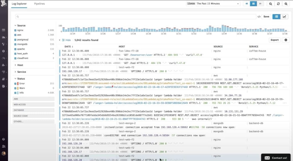 Datadog Log Explorer Source