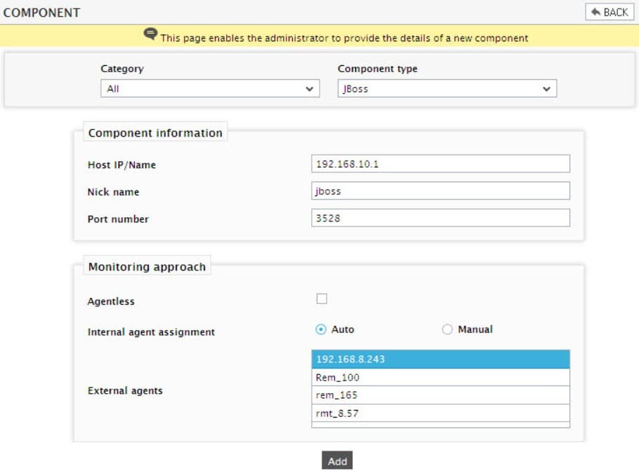 EGInnovations EG Enterprise Jboss screenshot