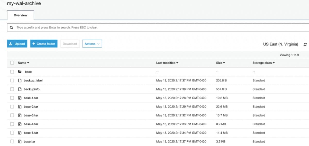 EnterpriseDB BART Postgresql backup