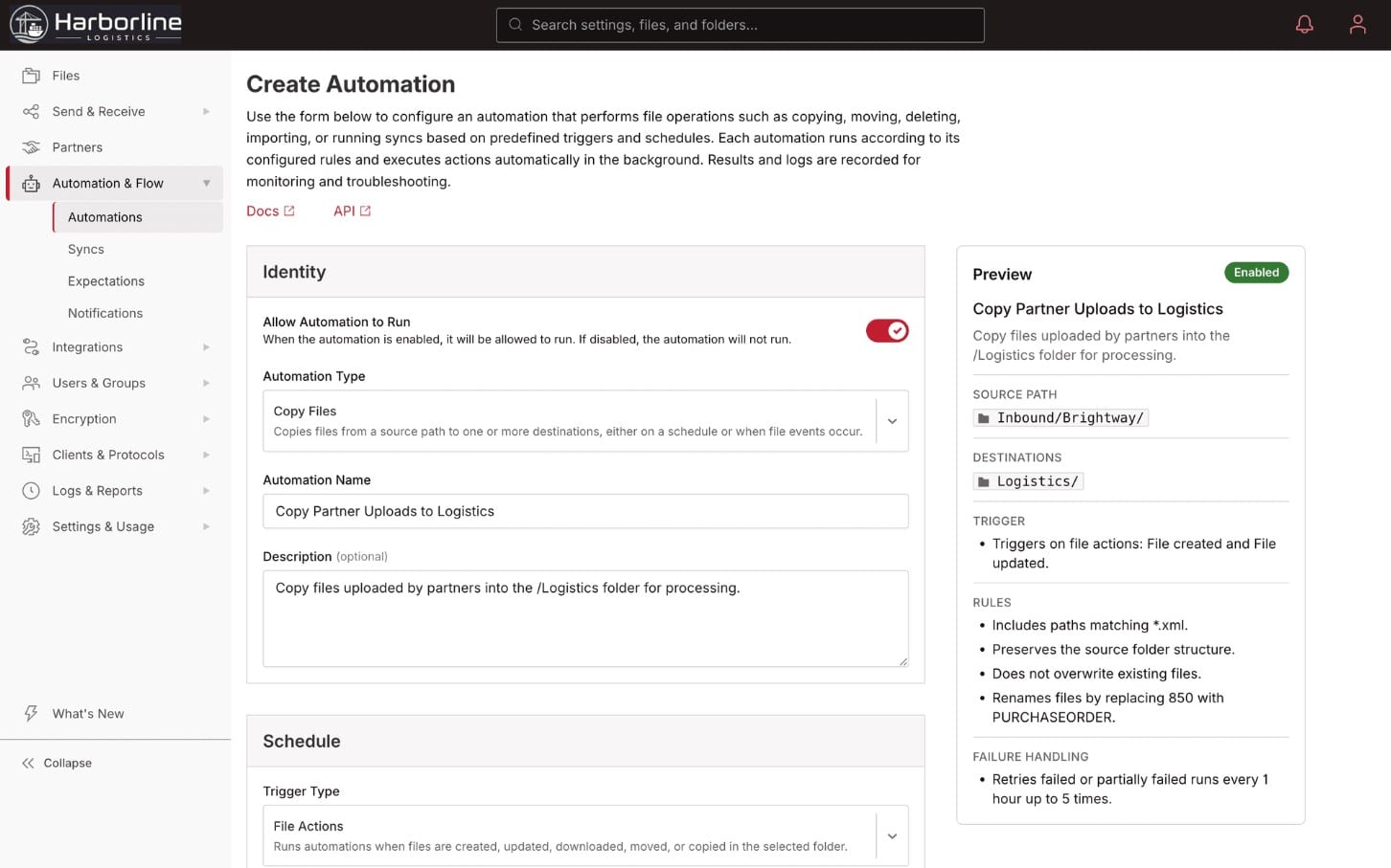 Files.com automation