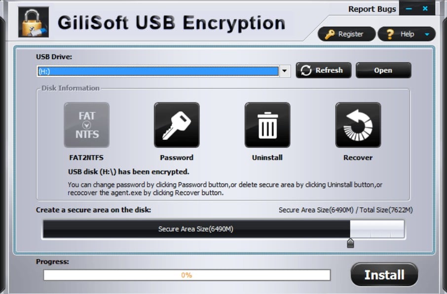 Gilisoft USB Encryption