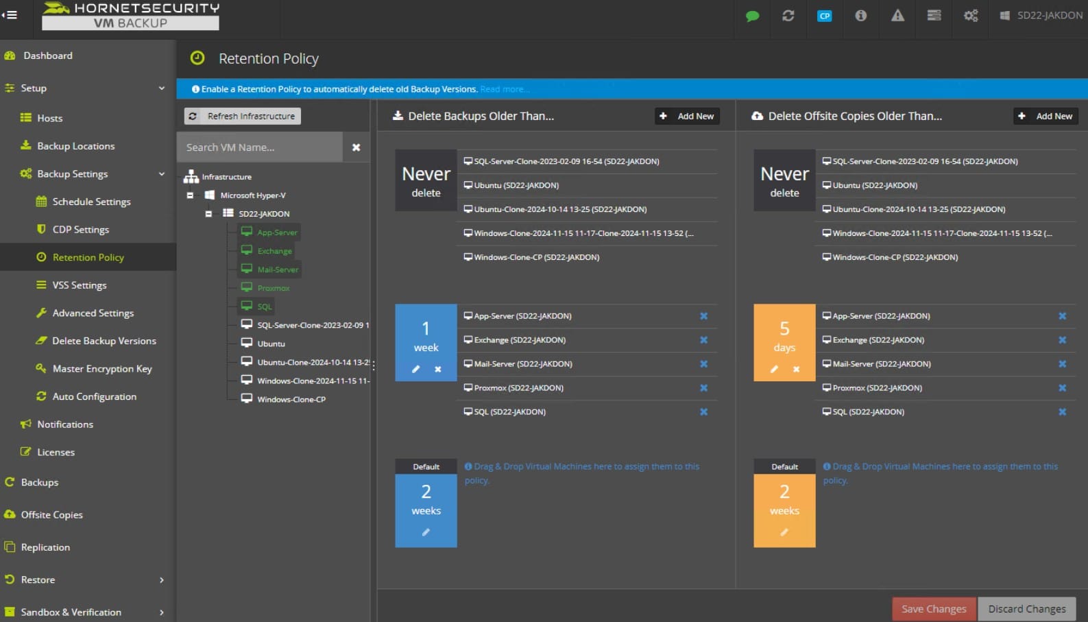 HornetSecurity VM Backup