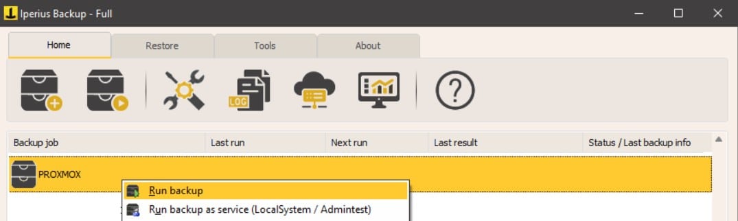 Iperiusbackup vmware backup