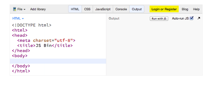 JSBin javascrip debugging