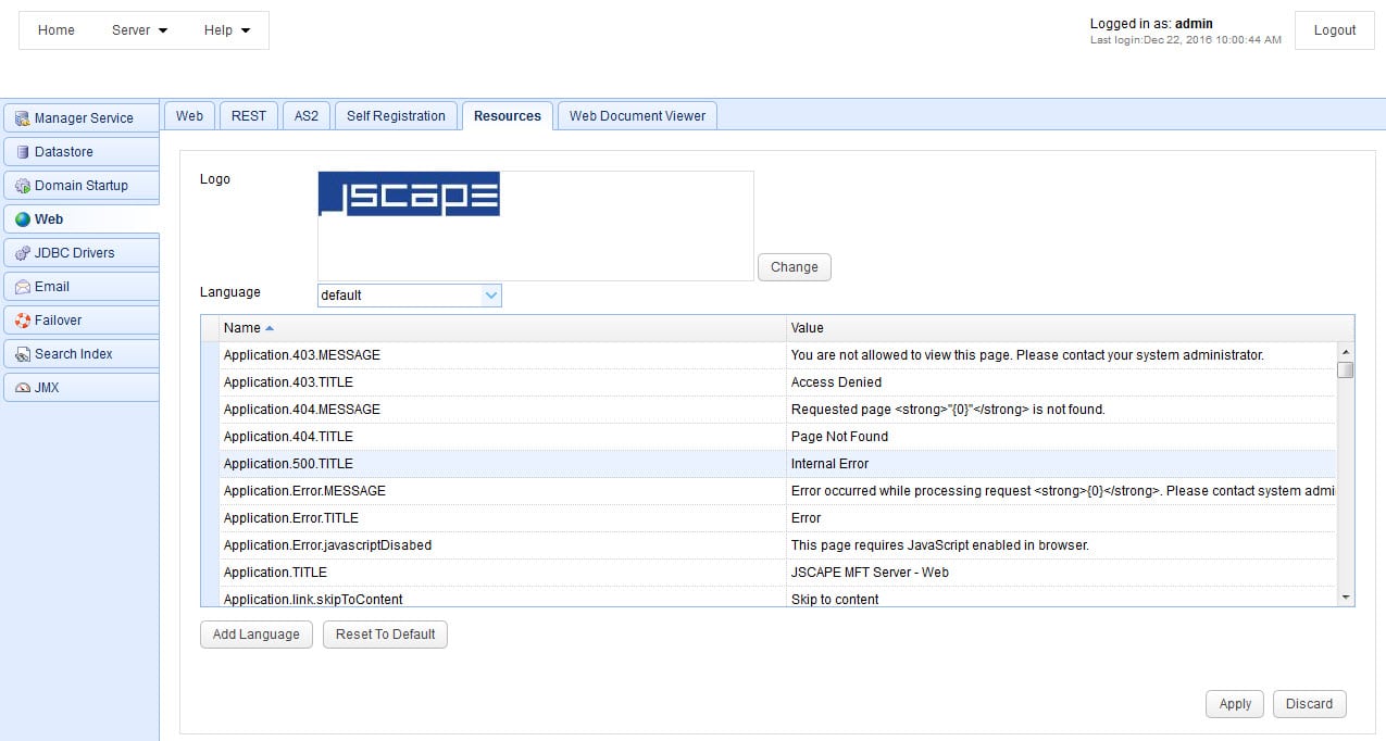 JSCAPE MFT Server
