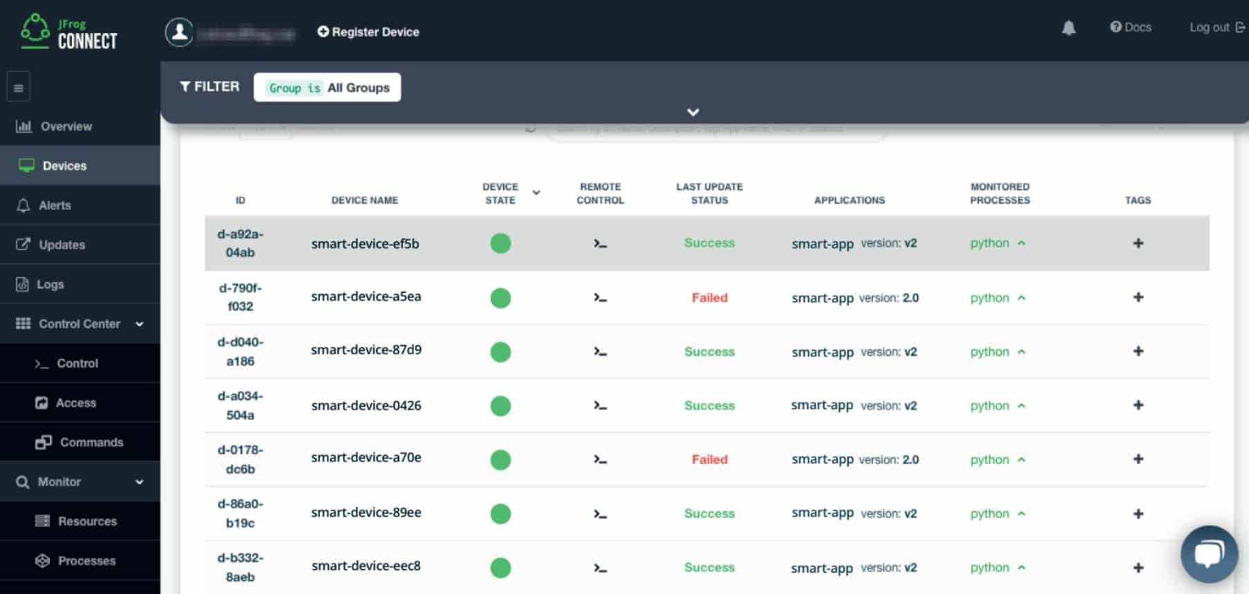 Jfrog connect iot update management