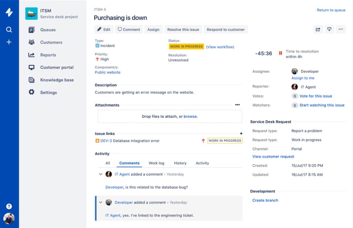 Jira Service Desk