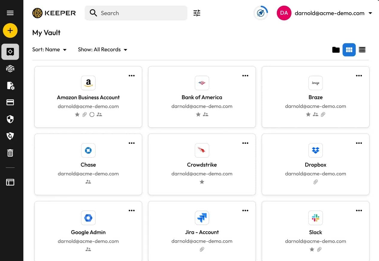 Keepersecurity keeper enterprise password management