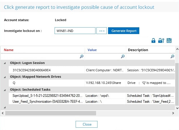 Lepide Active Directory Account Lockout Tool