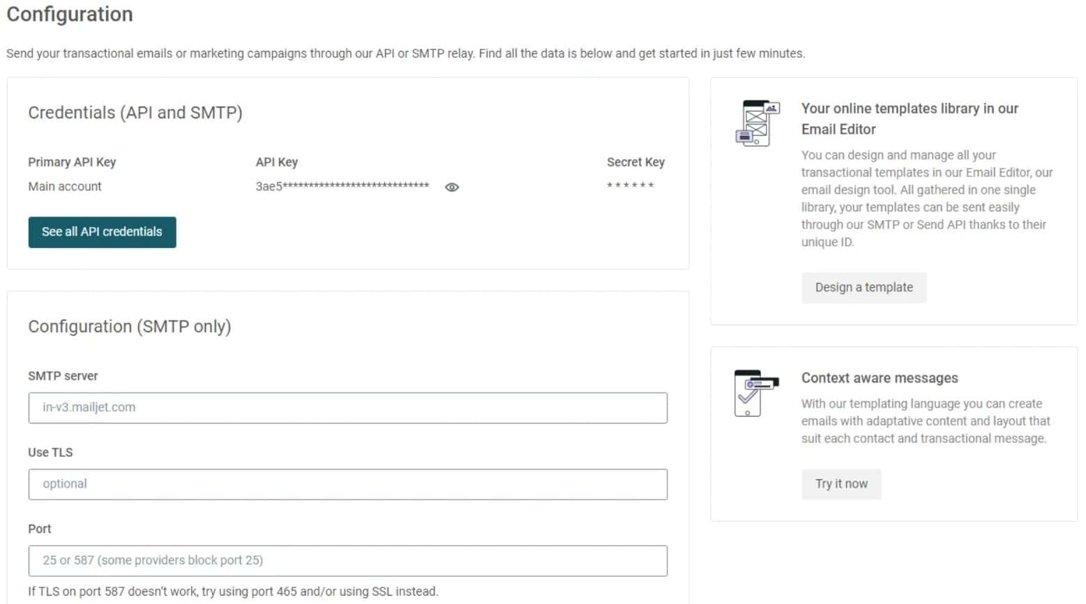 Mailjet SMTP