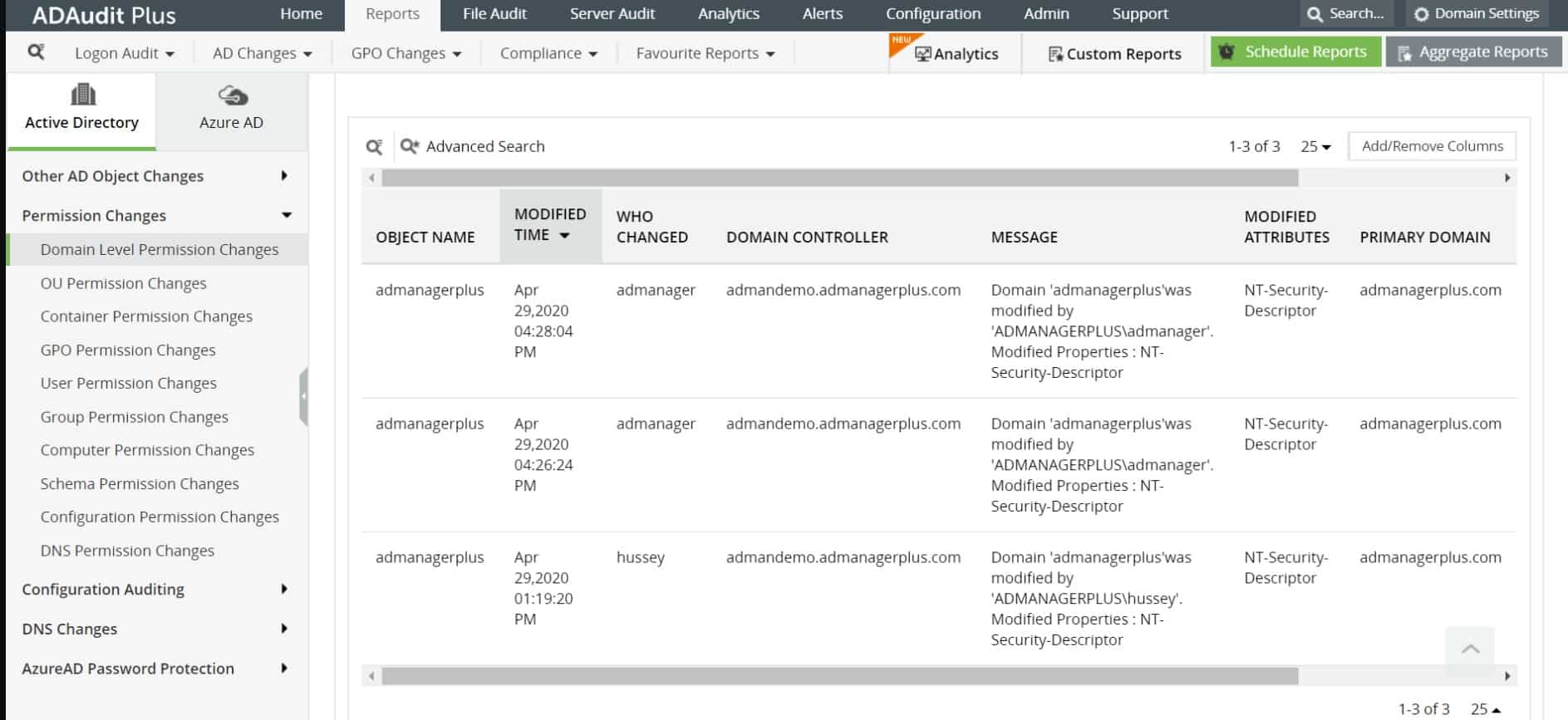 ManageEngine AdAudit Plus