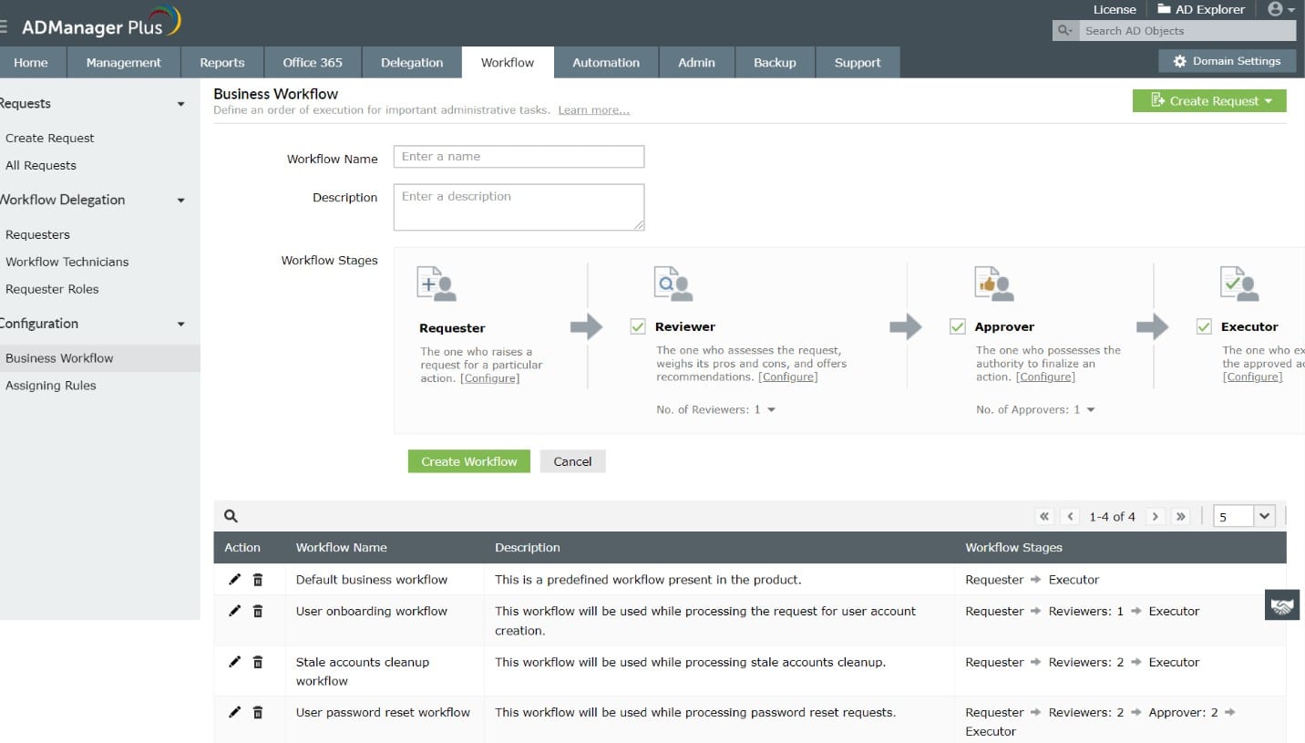 ManageEngine AdManager Plus AD Automation