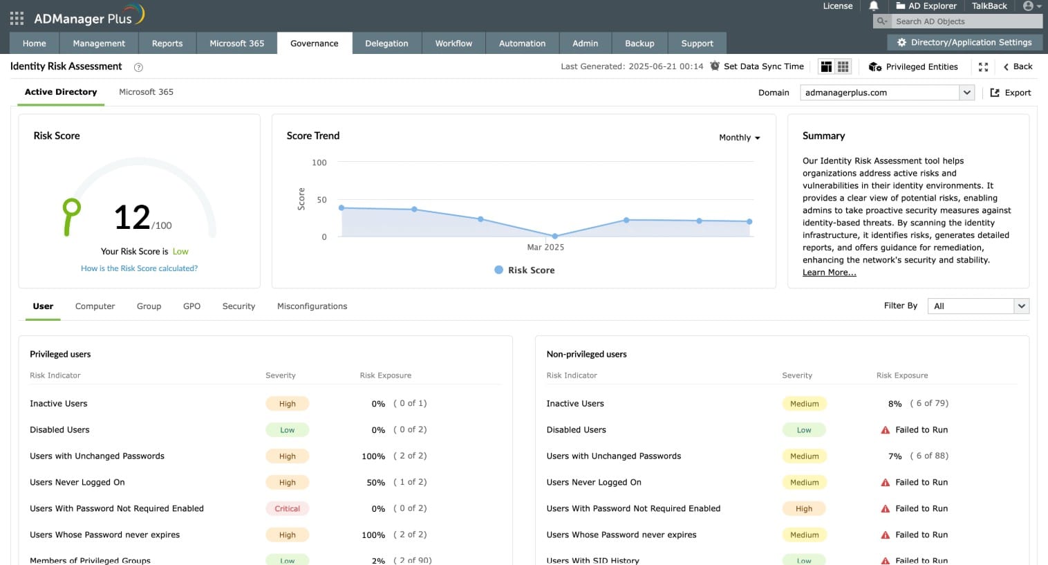 ManageEngine AdManager Plus Active Directory
