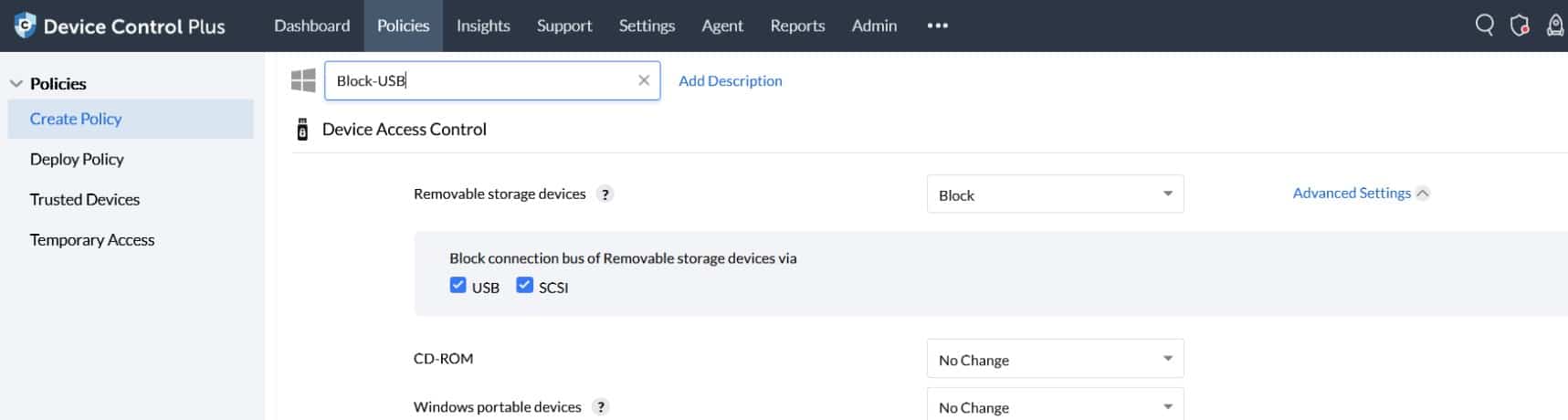ManageEngine Device Control Plus USB