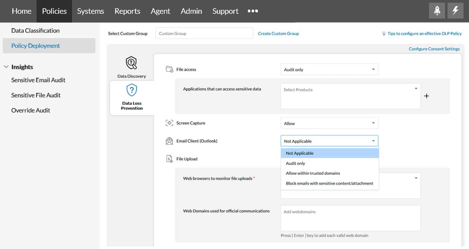ManageEngine Endpoint DLP Plus email