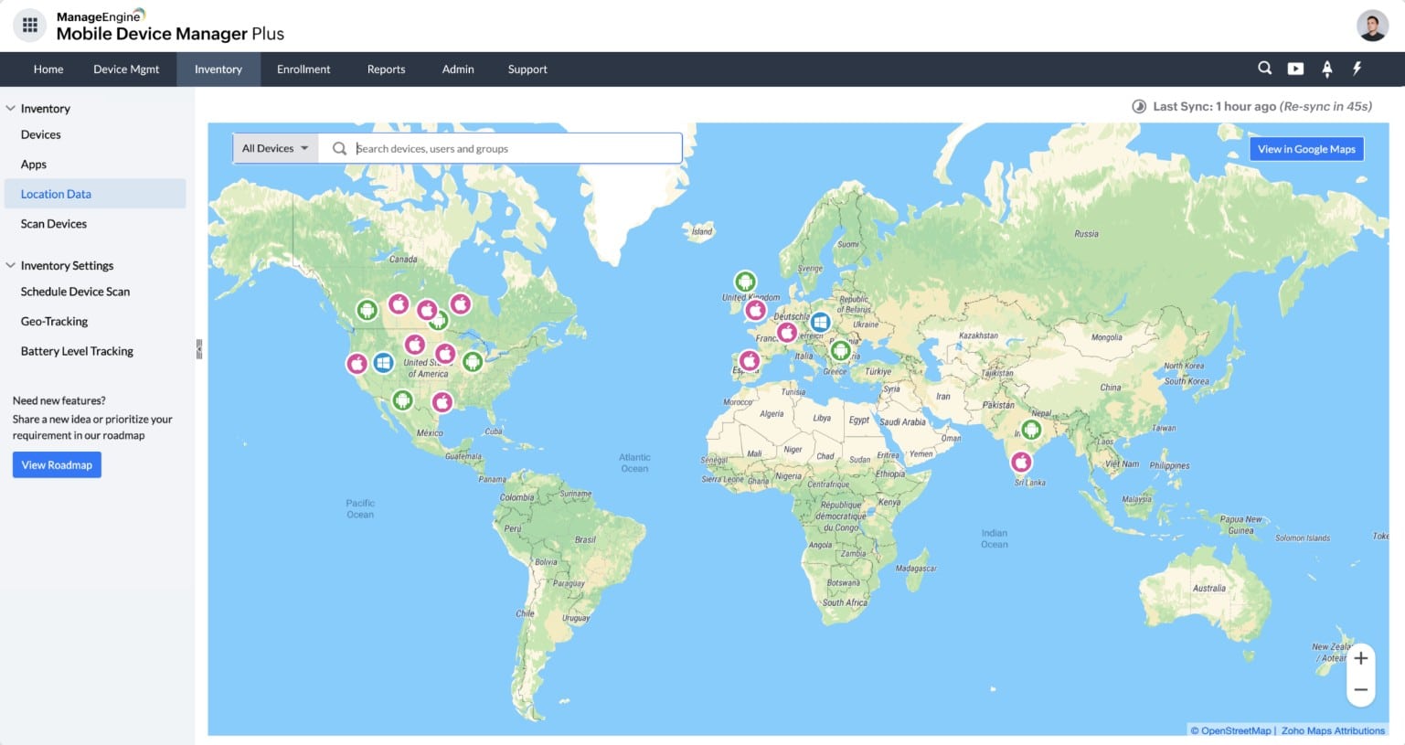 ManageEngine Mobile Device Manager Plus