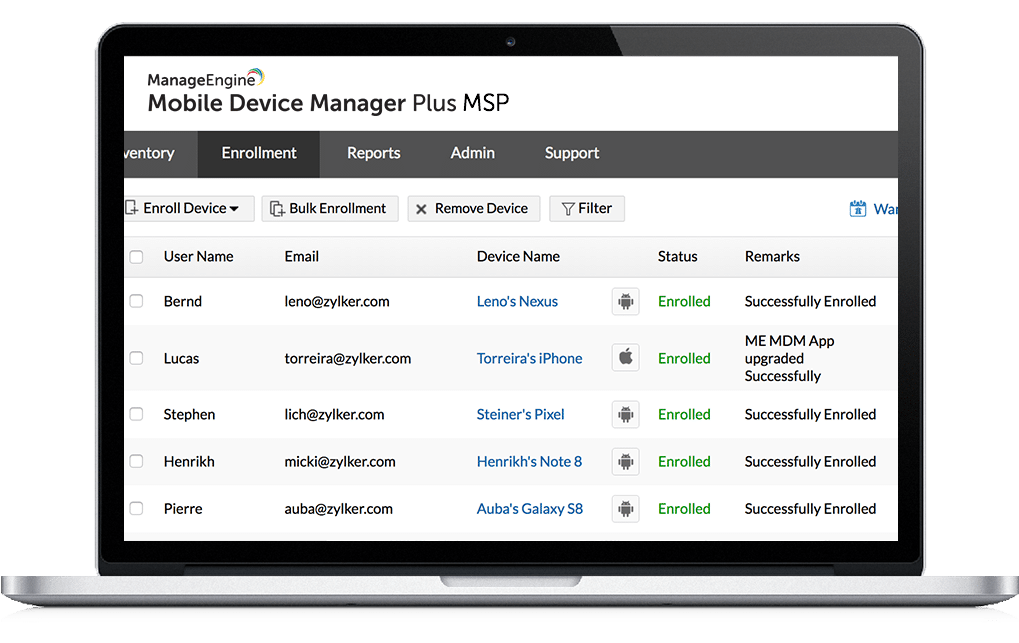 ManageEngine Mobile Device Manager Plus