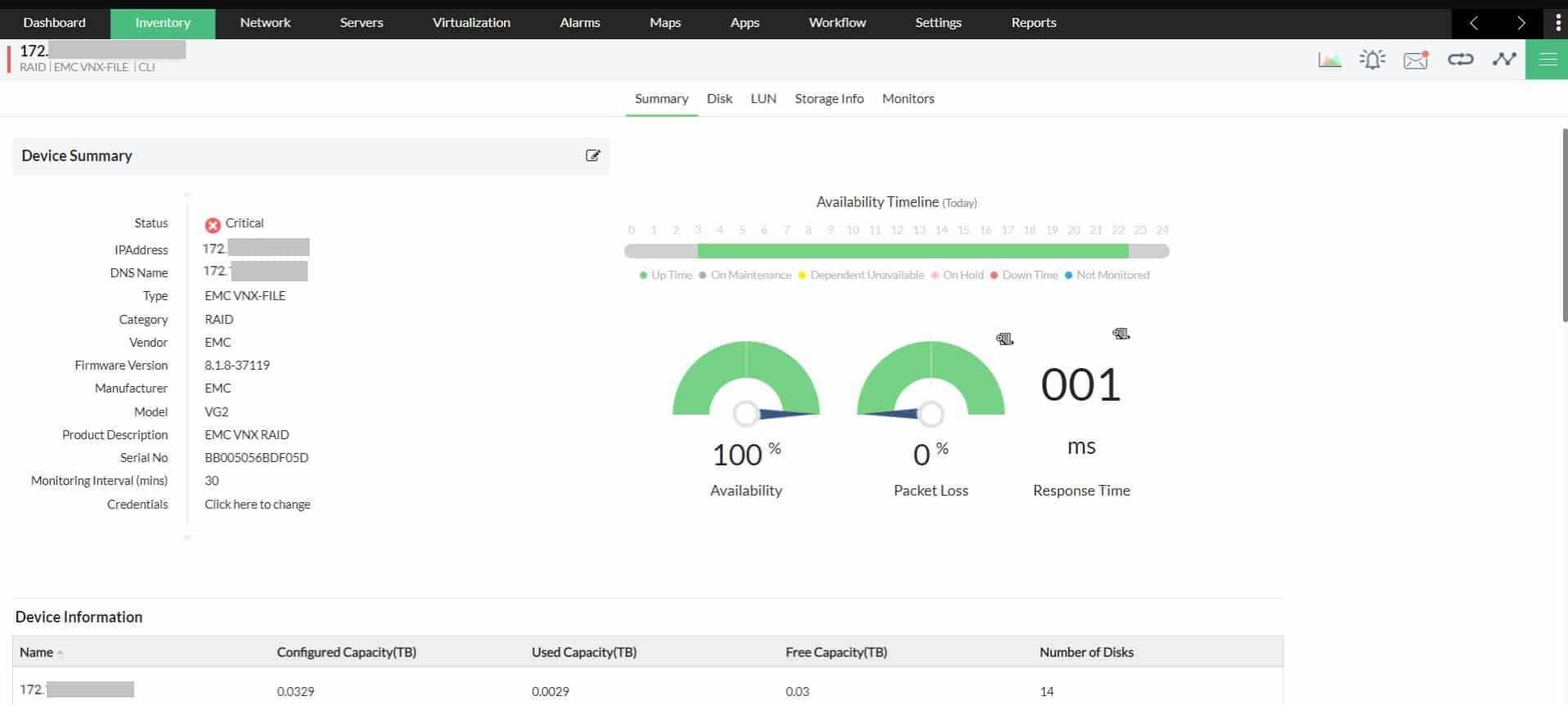 ManageEngine OpManager SAN