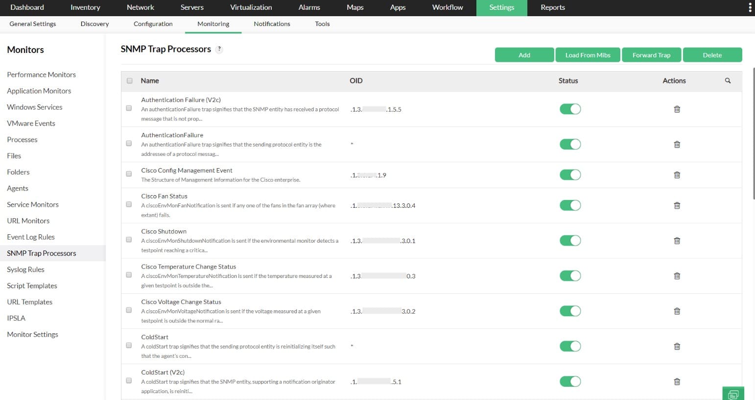 ManageEngine OpManager SNMP Monitoring
