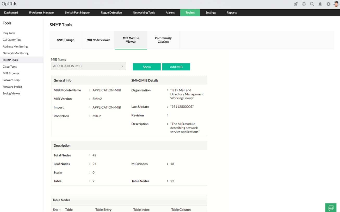 ManageEngine Oputils SNMP Trap