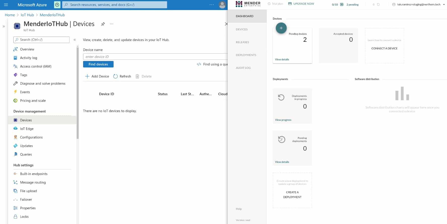 Mender iot update management