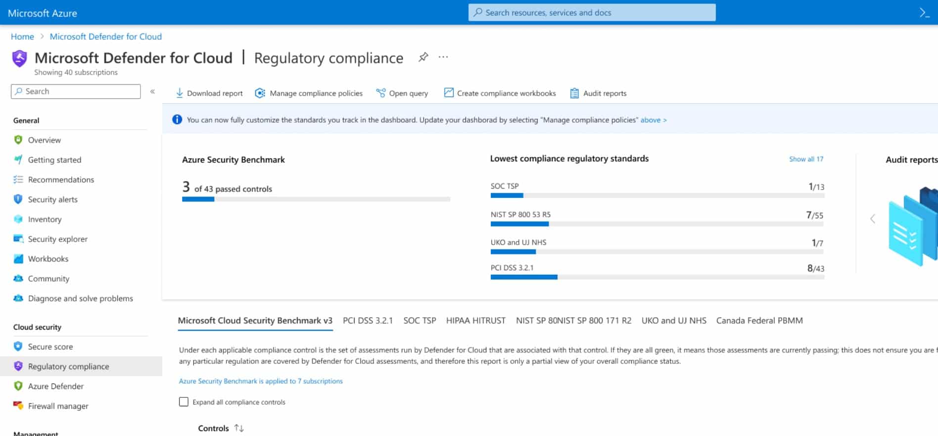 Microsoft Defender for cloud compliance