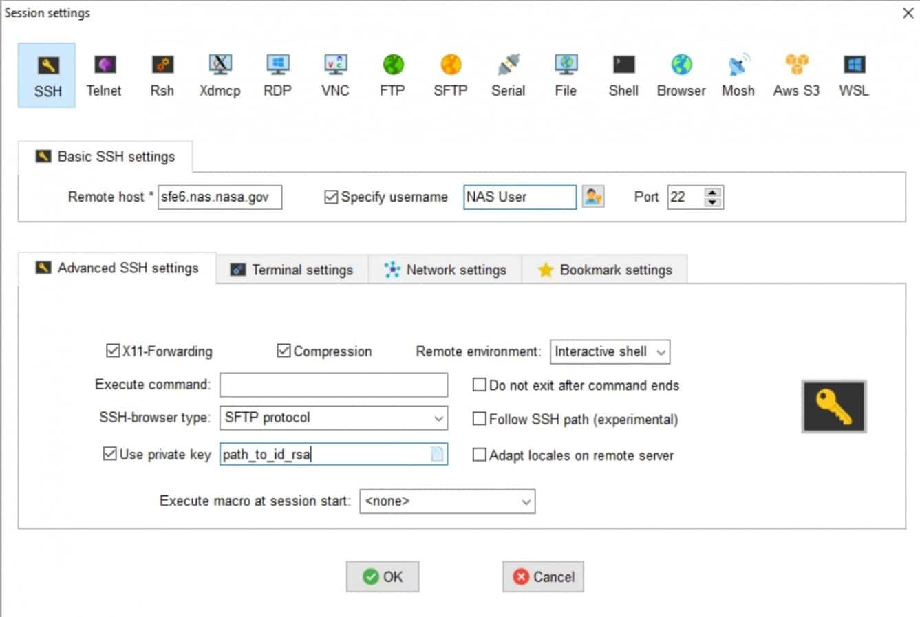 Mobaxterm SSH