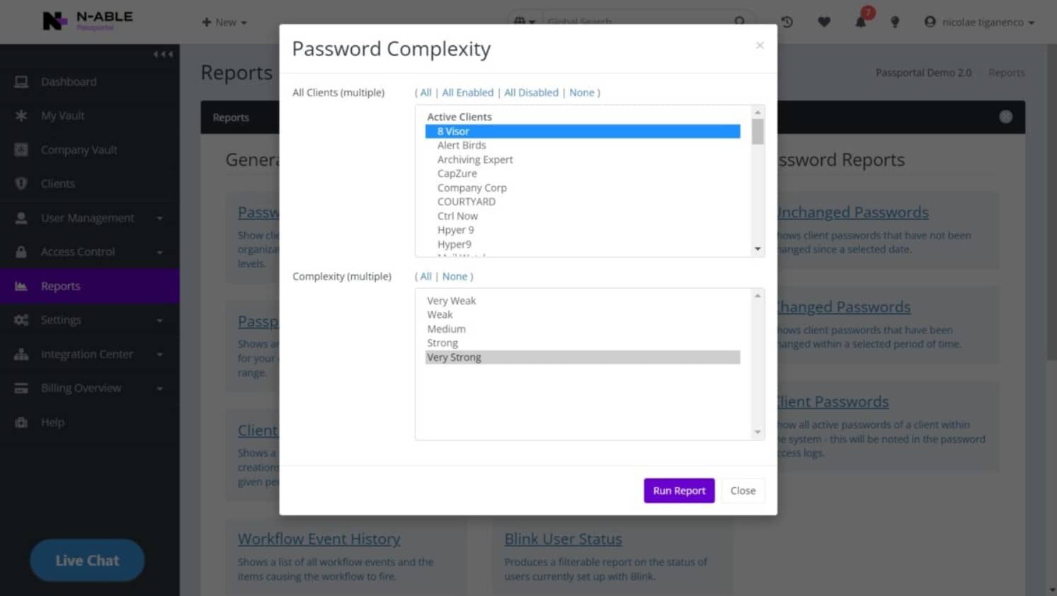 N-able Passportal password