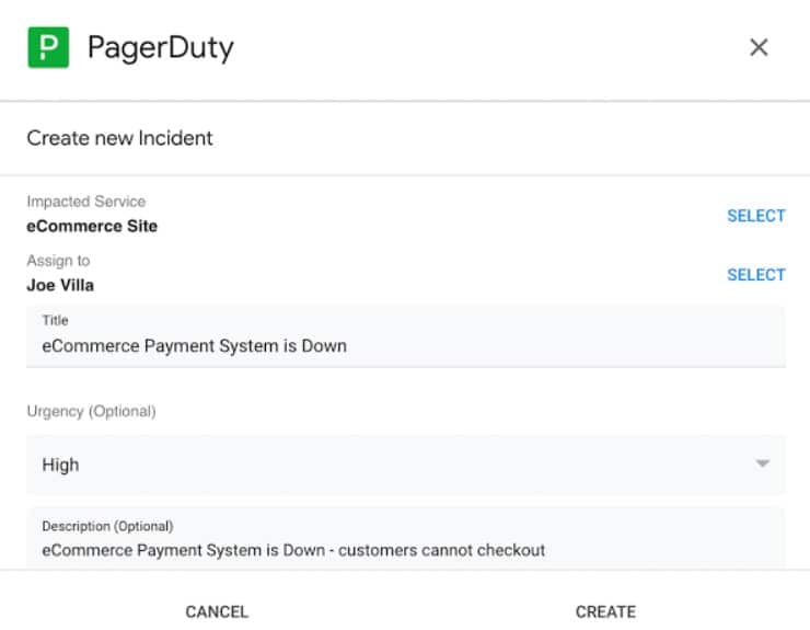 Pagerduty Google cloud monitoring