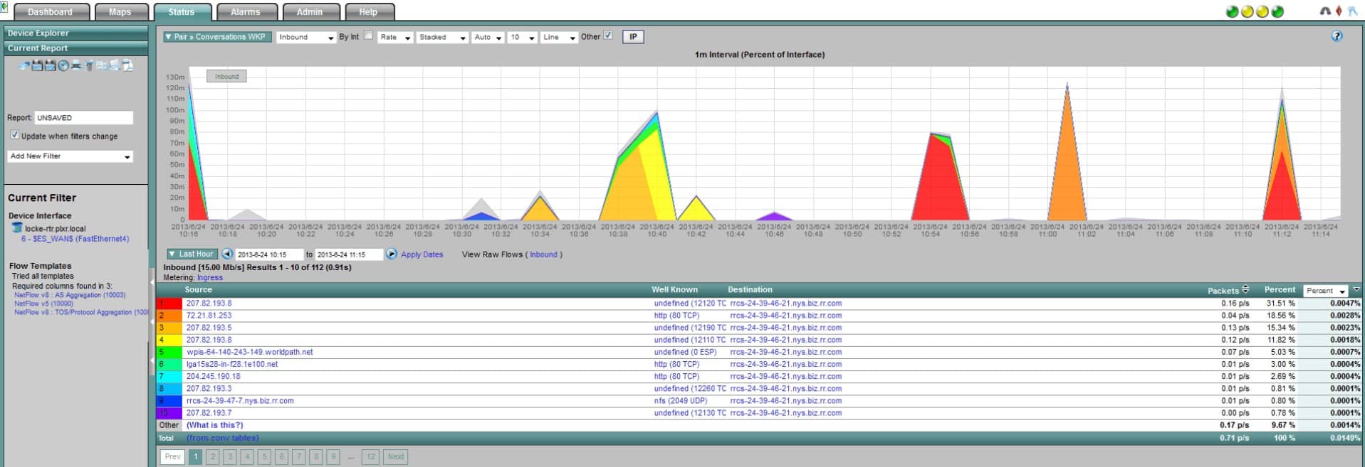 Plixer scrutinizer netflow analyzer