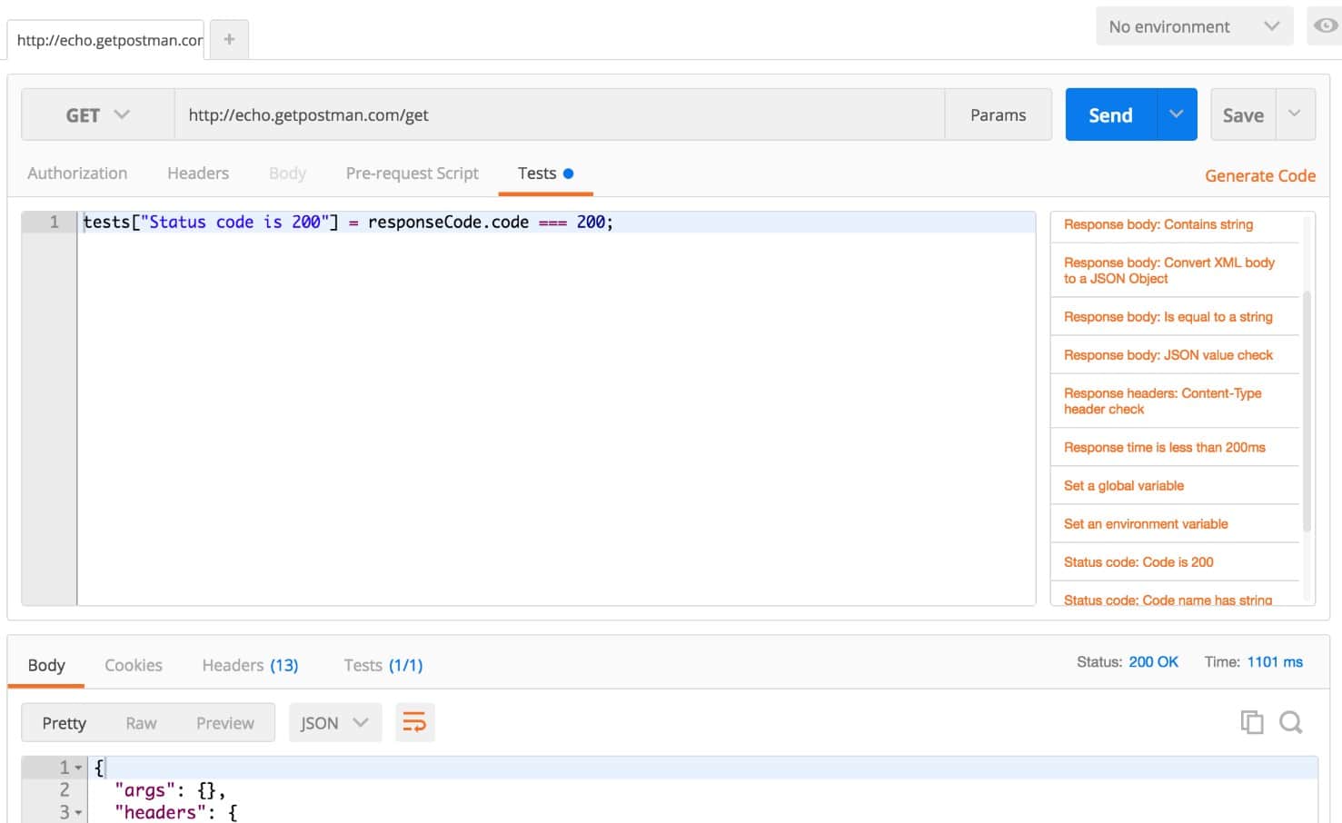 Postman software testing