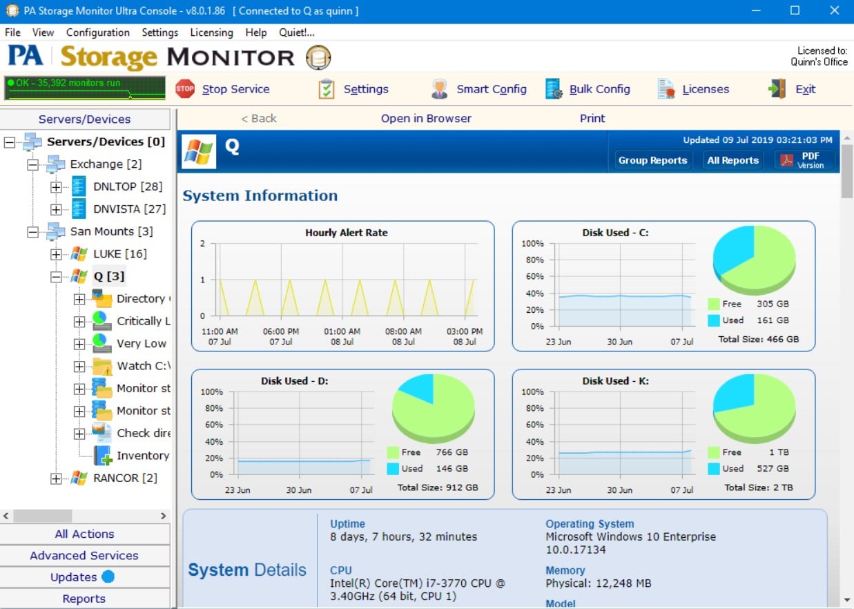 Poweradmin Storage Monitor