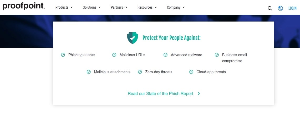 Proofpoint phishing protection