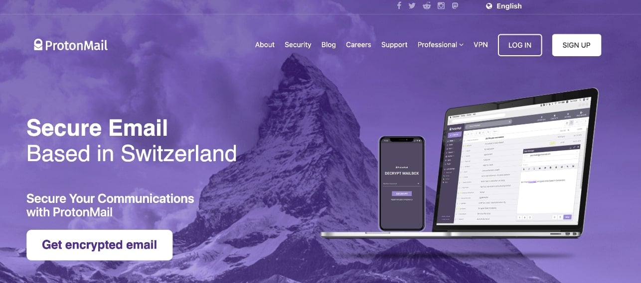 Protonmail email protection