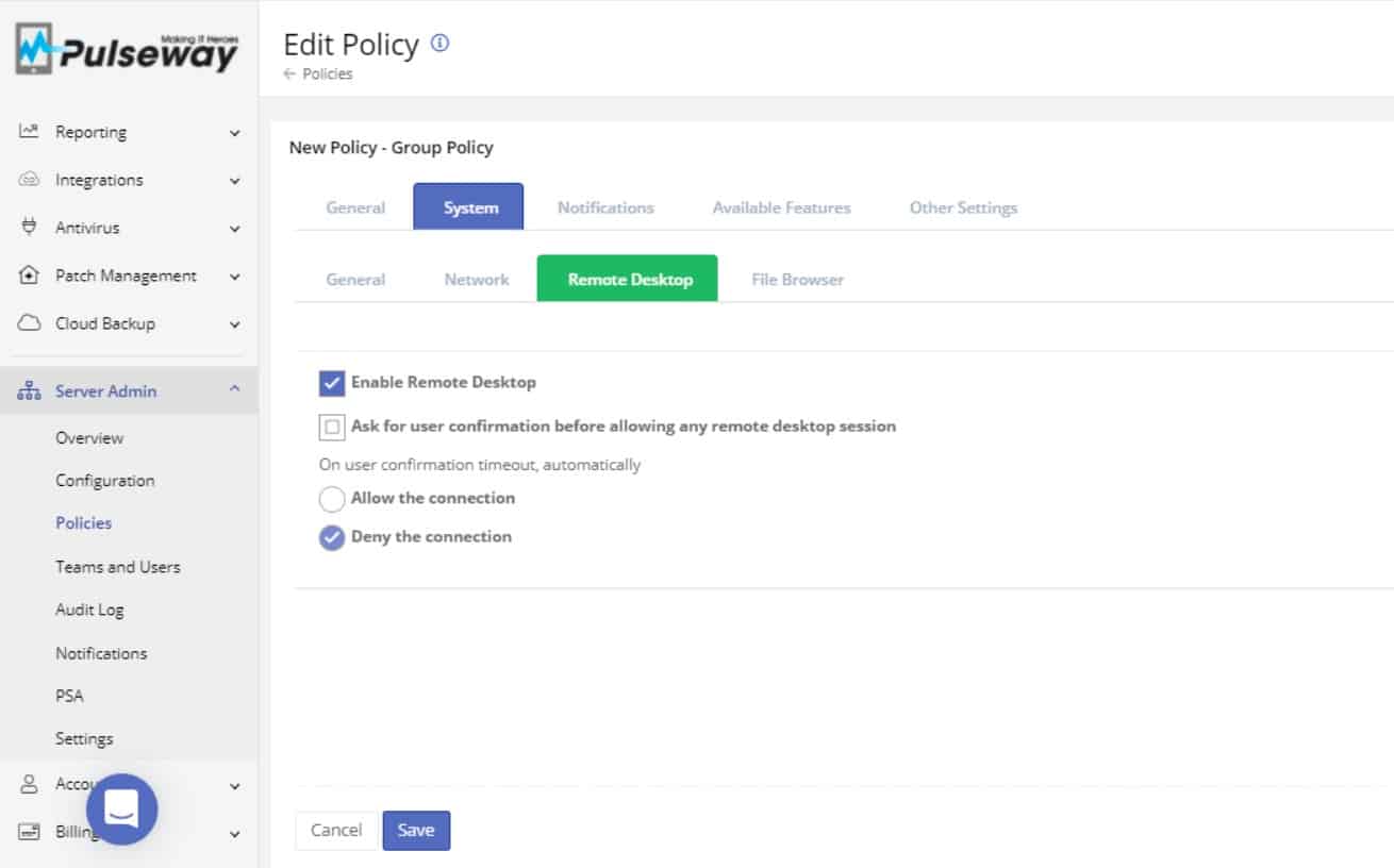 Pulseway Remote Access