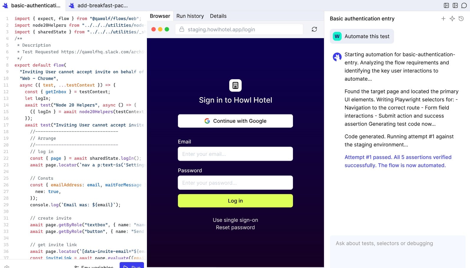 QAWolf browser testing