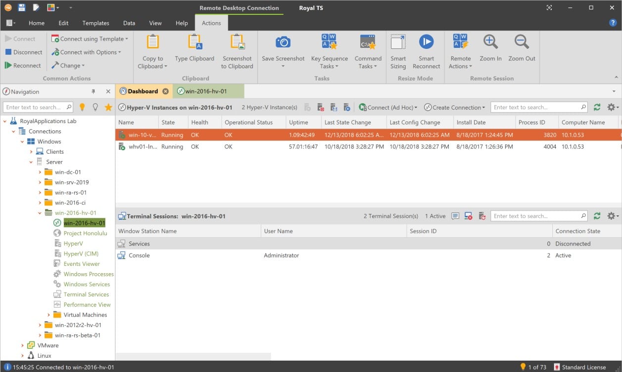 Royalapps remote desktop connection