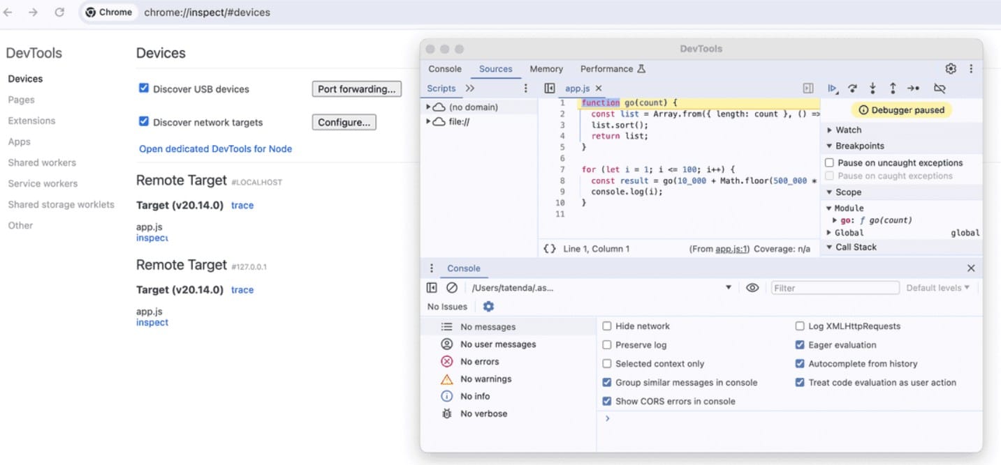 Sentry javascript debug