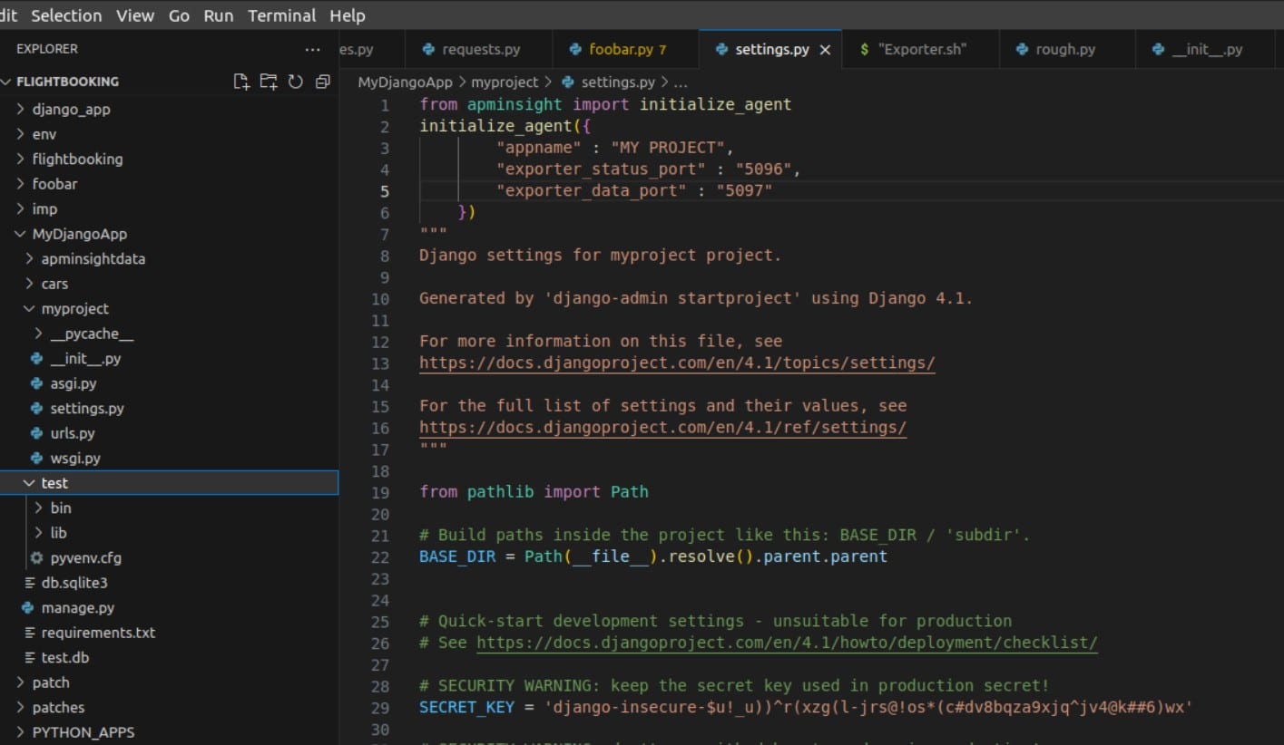 Site24x7 APM python agent