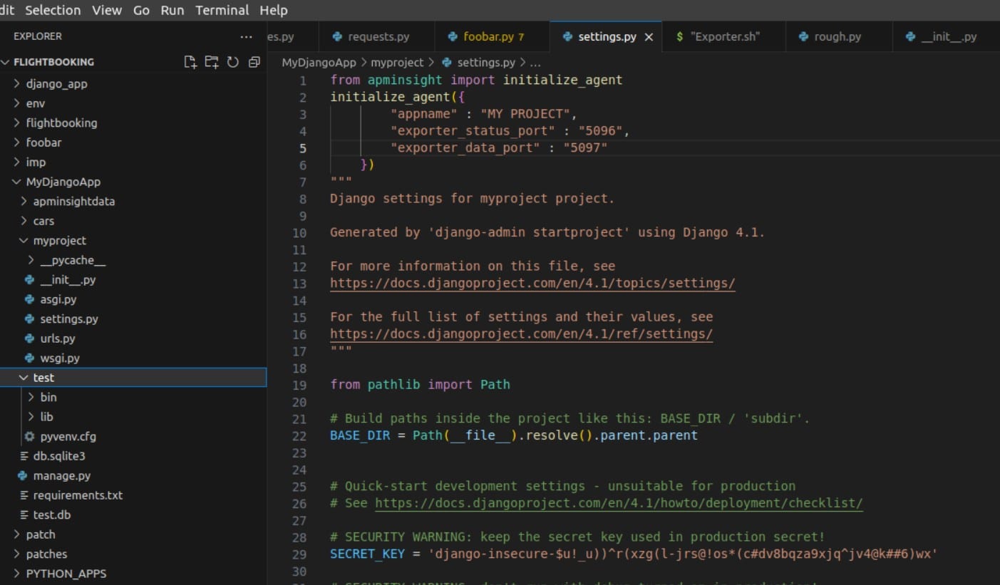 Site24x7 python monitoring