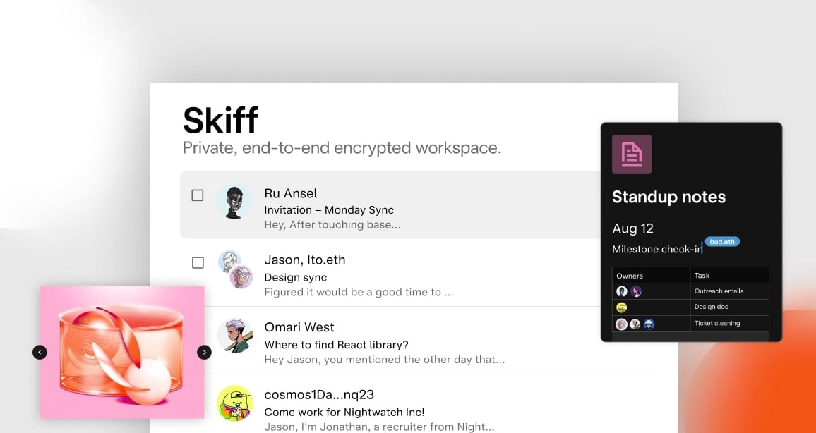 Skiff email protection
