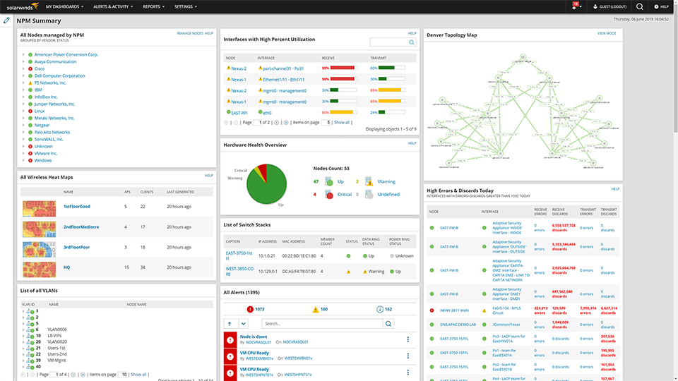SolarWinds Network Performance Monitor (NPM)