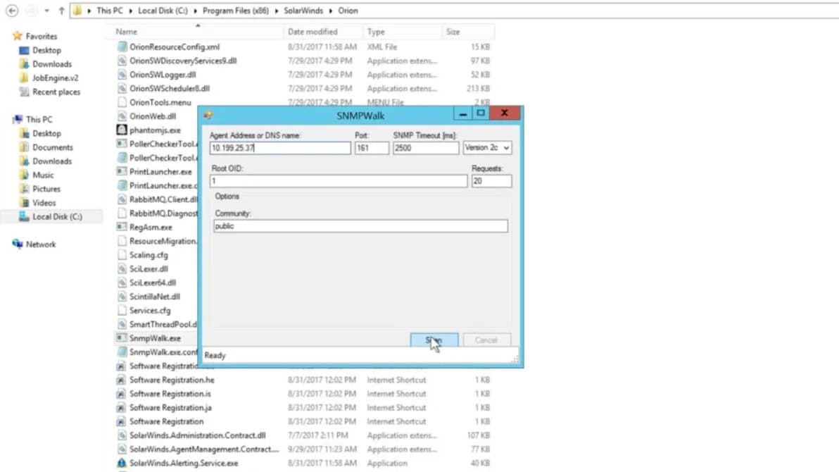 Solarwinds NPM SNMP Scanner
