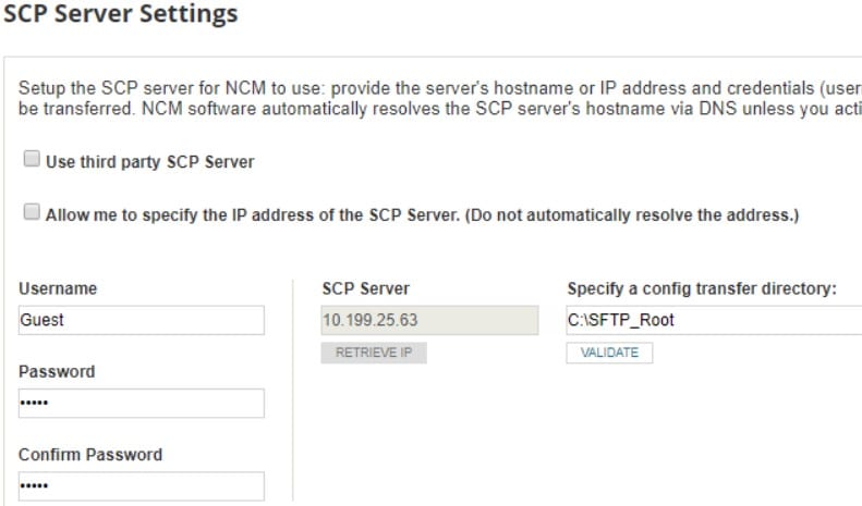 Solarwinds SCP Server