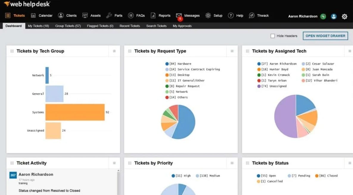 Solarwinds Web Help Desk